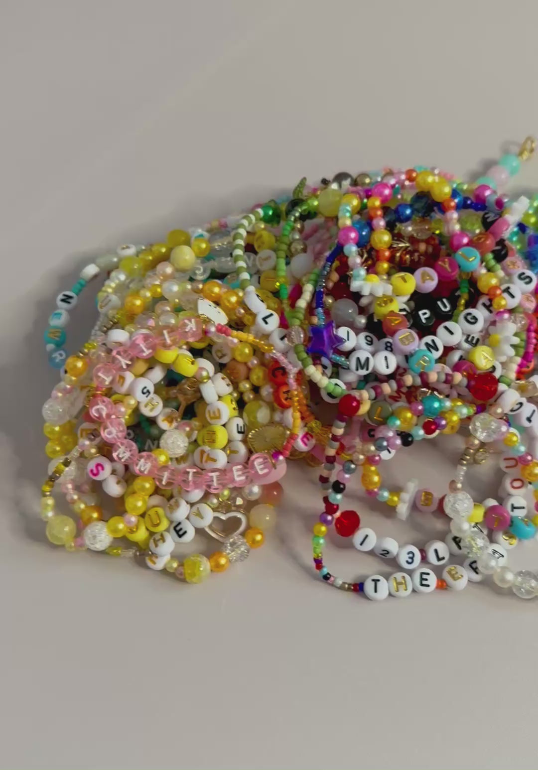 Taylor Swift Eras Tour Inspired Friendship Bracelets. Pack of 6 Mystery Bracelets.