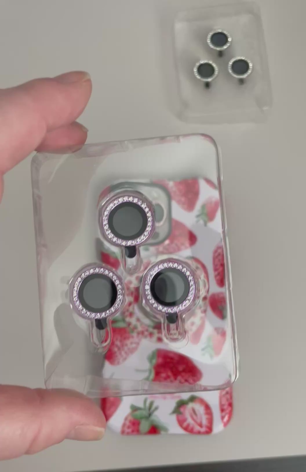 Dotted Diamond Camera Lens Protectors for iPhone