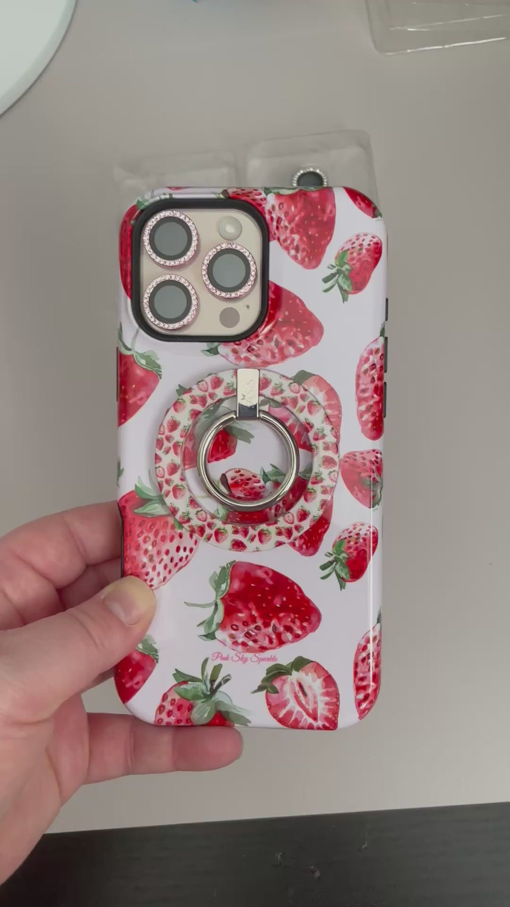 Dotted Diamond Camera Lens Protectors for iPhone
