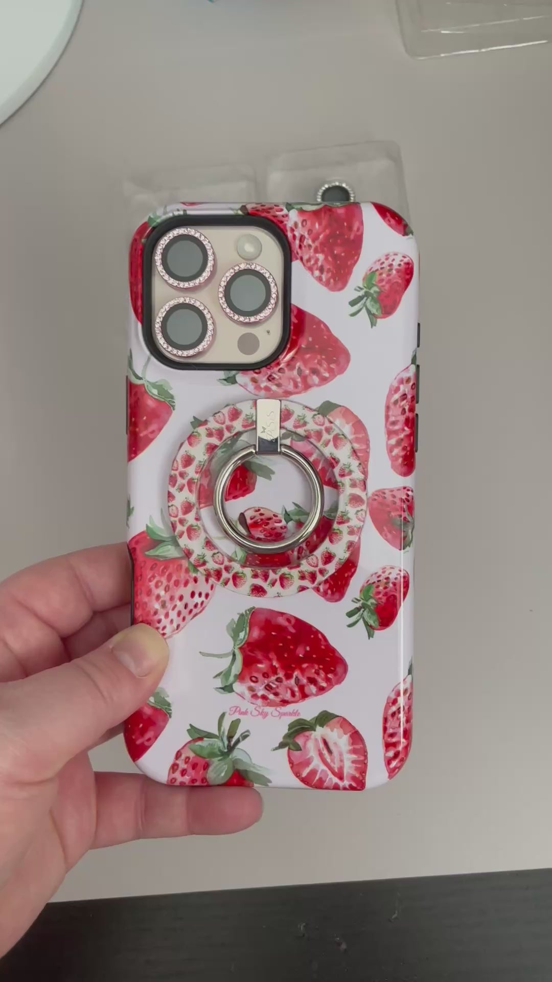 Dotted Diamond Camera Lens Protectors for iPhone