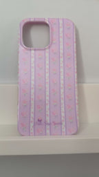 Purple, floral, MagSafe iPhone 16 pro max case